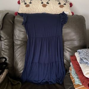 Blue short sleeve dress. Size medium. Worn a handful of times to work.